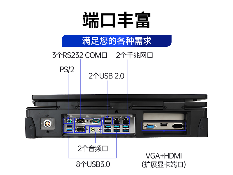 上翻双屏加固便携机,笔记本电脑,DT-S1425CU-FD2K
