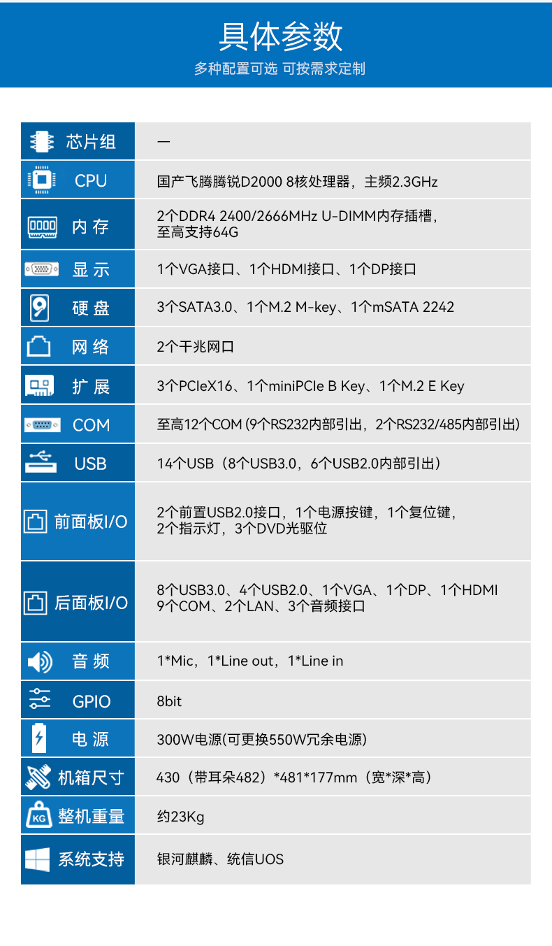 国产化飞腾D2000工控机,麒麟系统,金融/政务国产化替代,DT-610L-TD2KMB.jpg